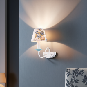 Wall Classic Italian Style Single White / E14