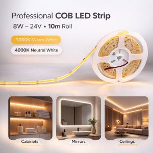 شريط إضاءة 8 واط – 24 فولت (رول 10 متر)