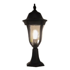 Wall light E27 without lamp - BK