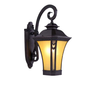 External wall black E27 without bulb