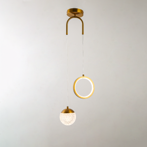Golden hanging light 1.5 meters G9