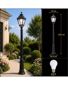 Garden pole 2.5 meters E27 Fumagali