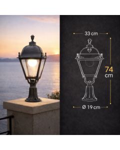 فانوس سور اسود كلاسيك E27 فوماقالي - ايطالي	