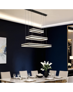 ثريا مودرن 3حلقات مستطيلة 