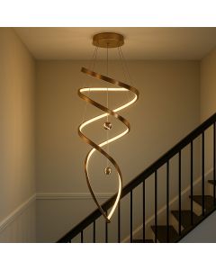 ثريا مودرن ذهبي بشكل حلزوني