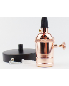 E27 bulb base with switch with 1 meter cord