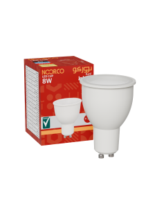 سبوت لايت نوركو 8 واط بقاعدة جيوتن وضوح لون 95