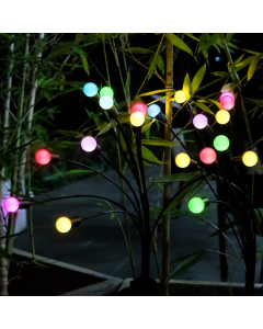 Solar-powered garden lighting, 7 colors