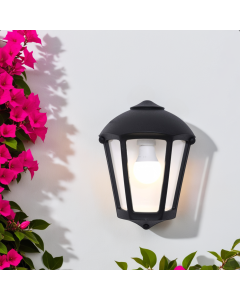 Modern Outdoor Wall Light Black Fumagalli Italian