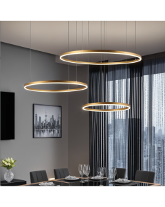 Modern 3-Ring Chandelier