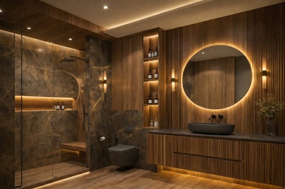 اضاءة دورات المياه