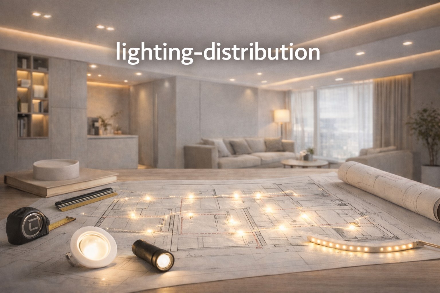 توزيع الإضاءة