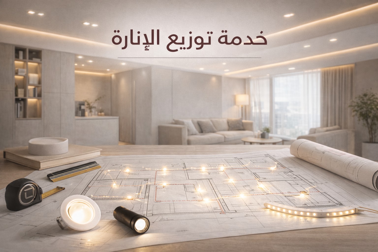 توزيع الإضاءة