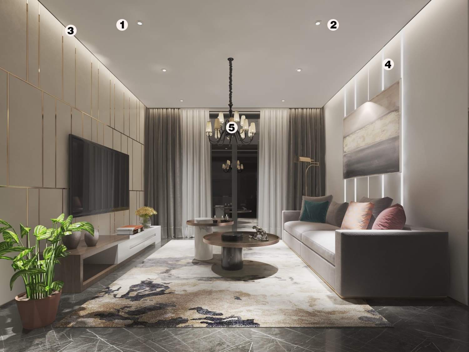 Living Room Lighting Planner