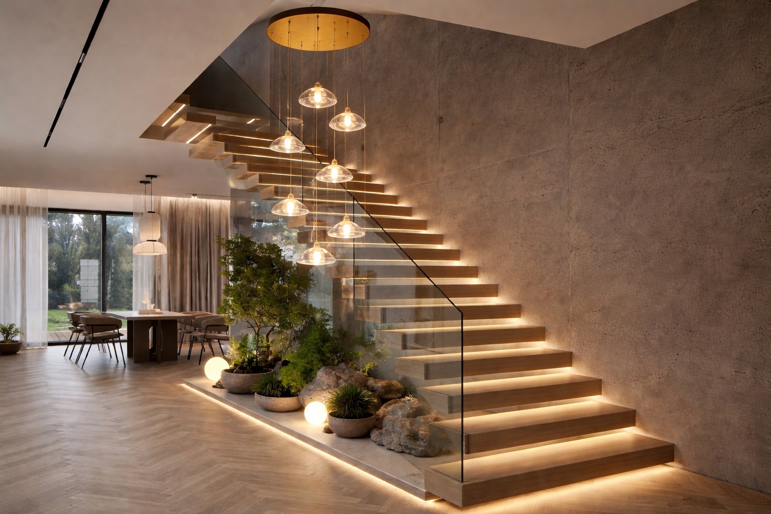 إنارة الدرج