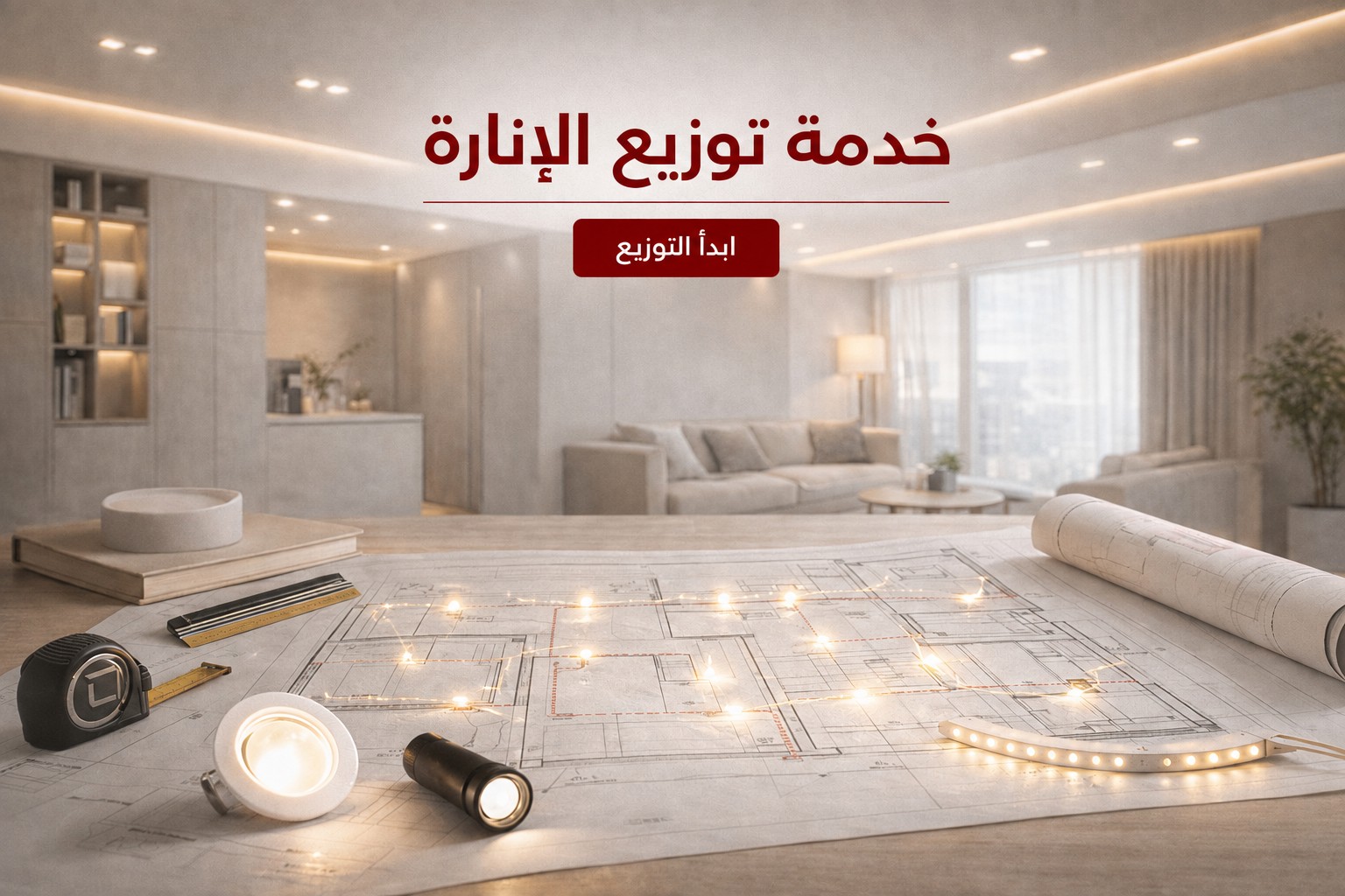 توزيع الإضاءة
